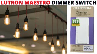 How To Install A Lutron Maestro Dimmer Light Switch Lutron Maestro MACL153MRWH Step By Step [upl. by Maxantia480]