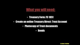 How to Reissue United States Paper Savings Bonds to a Trust [upl. by Wenona]