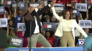 New poll shows Harris ahead in MiamiDade [upl. by Elrem]