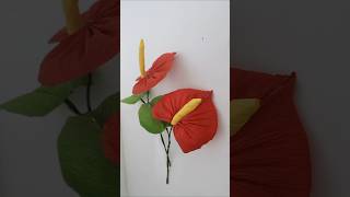 Blooming Artistry DIY Anthurium Flowers from Crepe Paper [upl. by Diamond]