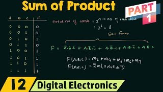 Sum of Products Part 1  SOP Form [upl. by Aleck225]