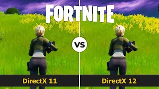 Fortnite Directx 11 vs 12 Graphics amp FPS Comparison  GTX 1070 i7 4790K Epic Settings [upl. by Nicolina]