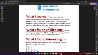 Learners Diary LD math class VI Six 1st chapter [upl. by Grati]