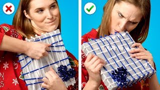 8 Christmas Pranks Mean Gift Wrapping Ideas and Funny Pranks [upl. by Nelubez230]