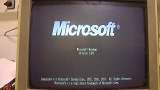 Windows1 1985 PC XT Hercules [upl. by Nylesoy838]