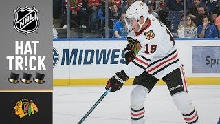 Patrick Kane And Jonathan Toews Go After Sebastian Aho For Hit From Behind At Conclusion Of Game [upl. by Nwadahs]