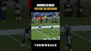 Tom Brady Punt in a PLAYOFF Game shorts nflthrowback [upl. by Diaz]