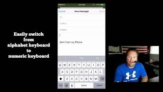 Easily Switch Back amp Forth Alphabet amp Numeric Keyboard On iPhone [upl. by Odeen]