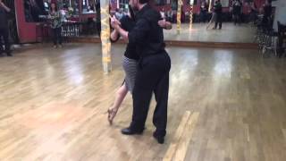 Milonguero Dip amp Cadena  Argentine Tango Class Demo with Jerry Matias Perez and Christine Urgell [upl. by Nahte]