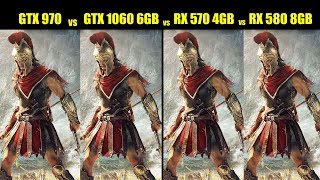 GTX 970 vs GTX 1060 6GB vs RX 570 4GB vs RX 580 8GB in 2019 Tested at 19 Games FPS COMPARISON [upl. by Carita]