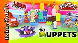 PLAYDOH Muppets  Lego Toy Surprises Sesame Street Fun HobbyKidsTV [upl. by Mcdermott]