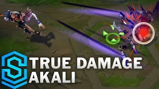 True Damage Akali Skin Spotlight  League of Legends [upl. by Duvall]