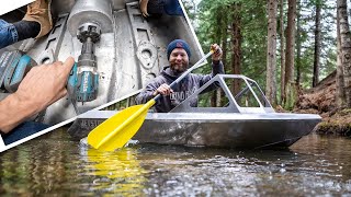 Testing the 100HP Mini Jet Boat With a 18v Drill [upl. by Akinirt70]