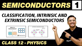 Semiconductors 01  Classification  intrinsic and Extrinsic Semiconductors  Class 12 NCERT [upl. by Killoran974]