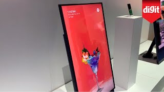 Heres A TV You Can Flip Sideways For Vertical Video Content Samsung Sero TV From CES 2020 [upl. by Gabriell]