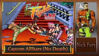 Final Fight LNS Ultimate V04 Capcom AllStars Hard Musou – Nick Fury No Death [upl. by Aicenev]