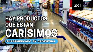 Así es un SUPERMERCADO en ARGENTINA 🇦🇷 2024  Precios de distintos productos [upl. by Euqinorev]