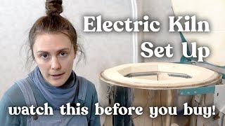 How to Set Up Your First Electric Kiln  My tips for setting up kiln ventilation amp safety tips [upl. by Bysshe]