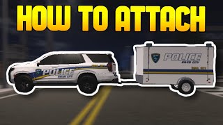 How To Attach Trailers To Cars in Emergency Response Liberty County ERLC Roblox [upl. by Nnylatsyrc]