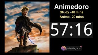 Animedoro timer  Study timer with no music Animedoro [upl. by Nero]