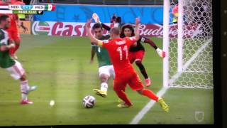 Clavado de Robben vs México Mundial 2014 [upl. by Lorraine2]