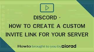 Discord  How to create a custom invite link for your server [upl. by Clementas671]