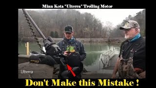 Minn Kota quotUlterraquot Trolling Motor Setup and Tips [upl. by Maurreen400]