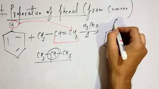 preparation of phenol from cumene class 12 [upl. by Hertz627]