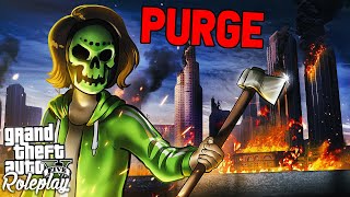 SURVIVING THE PURGE IN GTA RP [upl. by Silera]