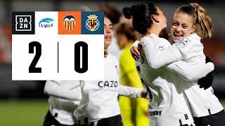 Valencia Femenino vs Villarreal CF 20  Resumen y goles  Highlights Liga F [upl. by Hcire]