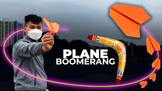 How to make a paper airplane that works like a Boomerang [upl. by Jimmy]