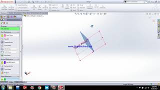 How to create reference planes in Solidworks at an angle tilted planes [upl. by Leelah198]