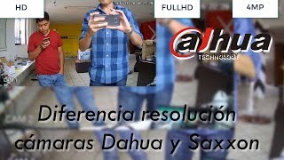 Diferencia Calidad Dahua 4MP vs 1080P y 720P [upl. by Jaquith]