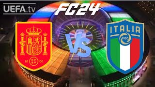 Spain vs Italy  UEFA Euros 2024 SemiFinal  FC 24 [upl. by Fradin224]