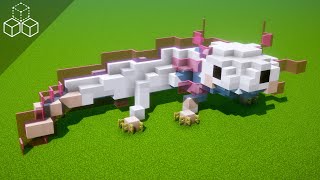 How to Build an Axolotl  Minecraft Tutorial [upl. by Srini]