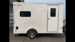 Enclosed Trailer Toy Hauler Conversion Window Install Tips [upl. by Leelaj499]