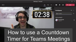 How to use Countdown Timers with Microsoft Teams [upl. by Koloski]