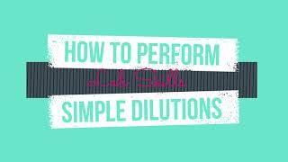 How to Perform Simple Dilutions [upl. by Afton937]