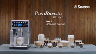 Saeco Picobaristo Deluxe  How to maintain the machine [upl. by Leehar]