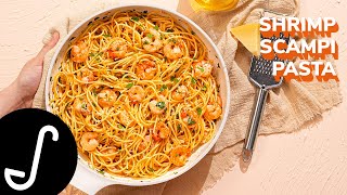 Next Level Shrimp Scampi Pasta Recipe [upl. by Acinad]