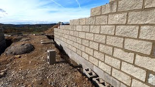 How To Lay A Split Face Block Wall [upl. by Ayna]