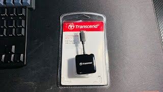 Transcend Card Reader RDC3 USB Type C 32 gen 1  Silent Unbox amp Review [upl. by Modestia553]