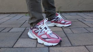 New Balance 9060 quotCherry Blossomquot U9060TRU Review amp OnFeet [upl. by Annovoj]