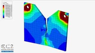 Simulation numérique de la fissuration dune éprouvette Abaqus [upl. by Horne]