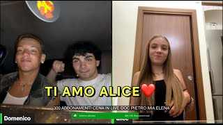 DOMENICO ESPOSITO SI FIDANZA IN LIVE CON ALICE MORDENTI [upl. by Marian783]