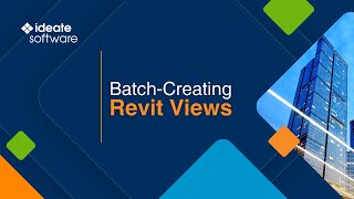 BatchCreating Revit Views with Ideate ViewCreator [upl. by Paule]