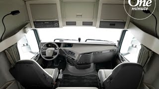 Volvo Trucks  One Minute about cab space [upl. by Arykahs]