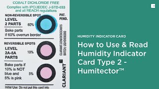 How to Use and Read Humidity Indicator Card Type 2  Humitector™ [upl. by Anavi]