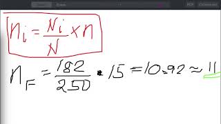 Stratified Random Sampling  Proportional Allocation [upl. by Winnah374]