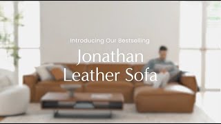 Castlery Lookbook Jonathan Leather Sofa [upl. by Fabiano117]